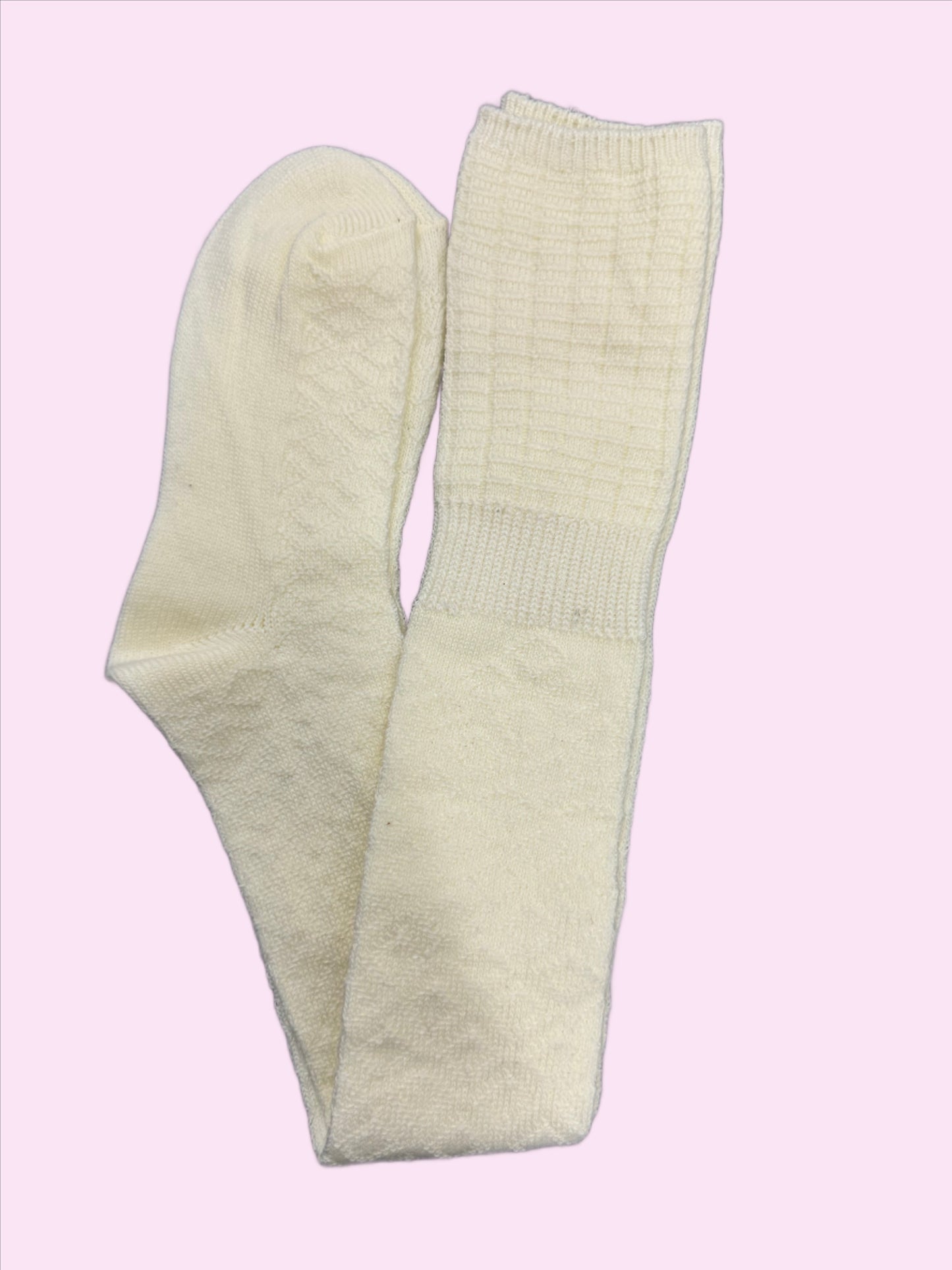 Thigh high knitted sock