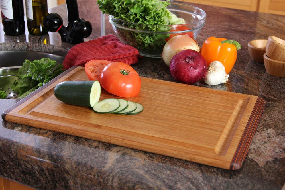 Rainbow Carving Board with Gravy Groove