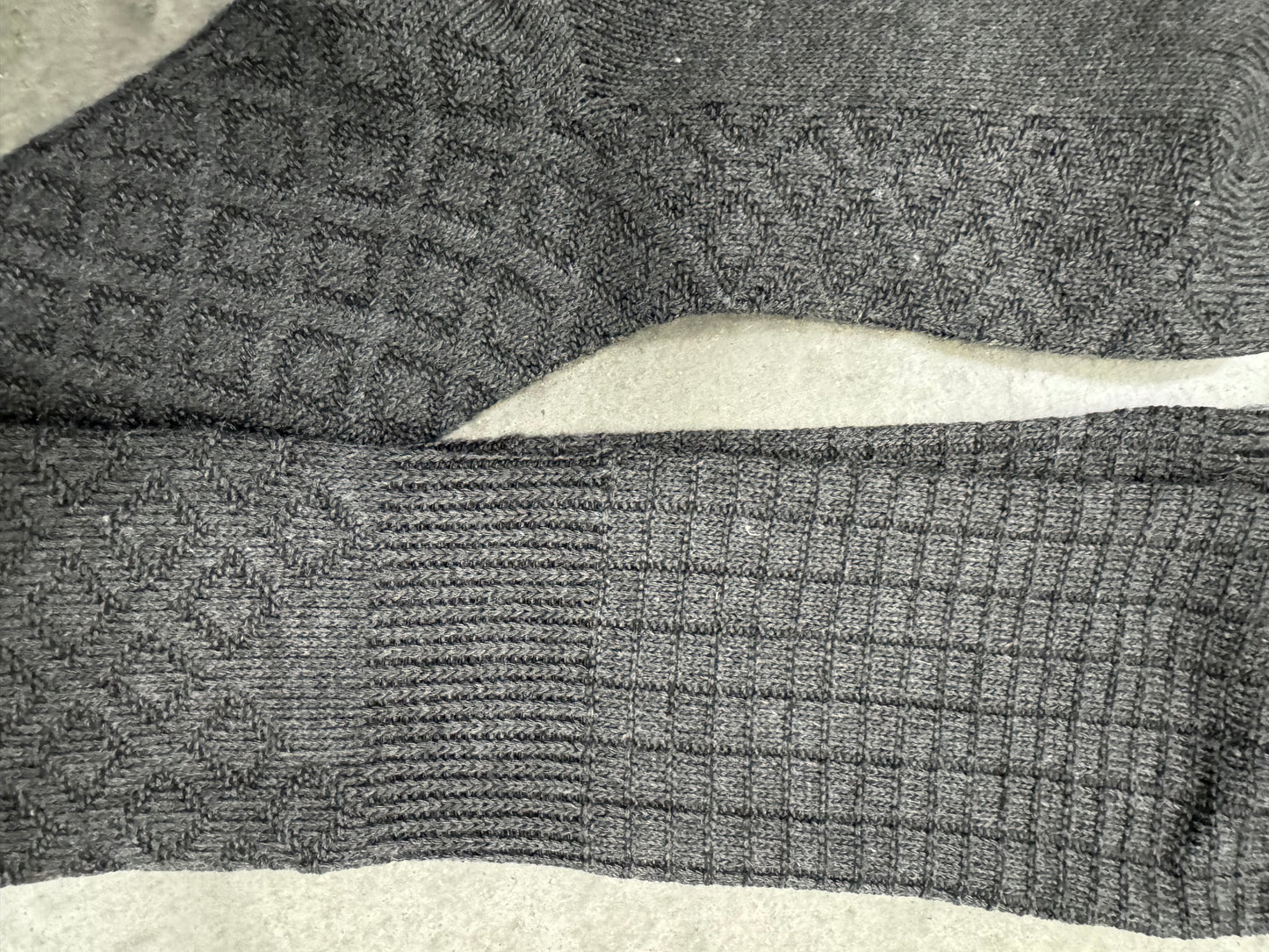 Thigh high knitted sock