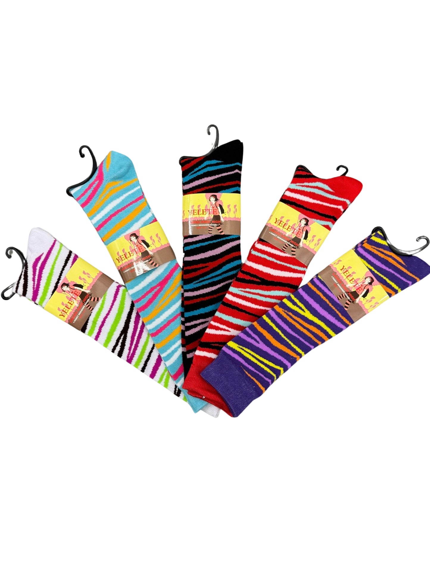 Knee High Stripped Socks