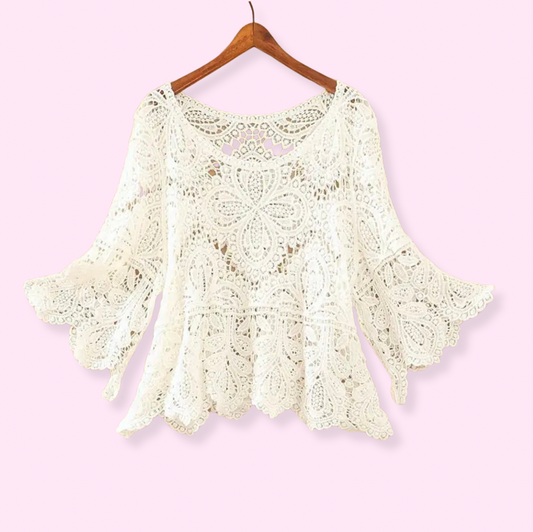 Crochet Top Open Knit