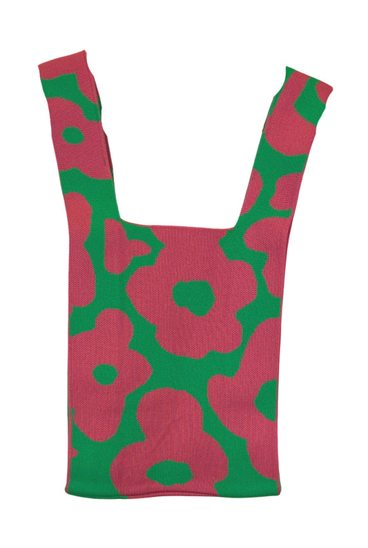 Crochet Tote Bag Multi Floral