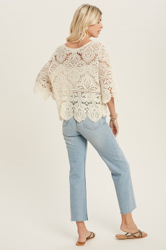 Crochet Top Open Knit