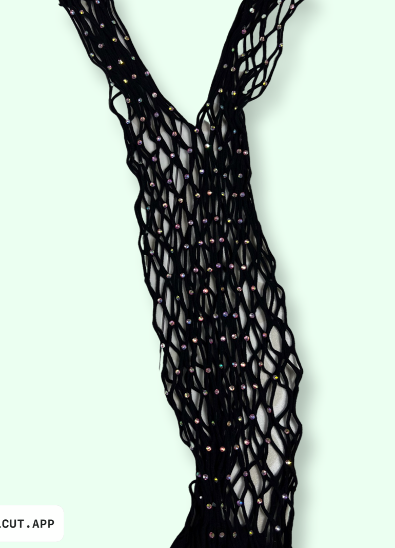 Dipped in Pearls Fishnet Body Stocking