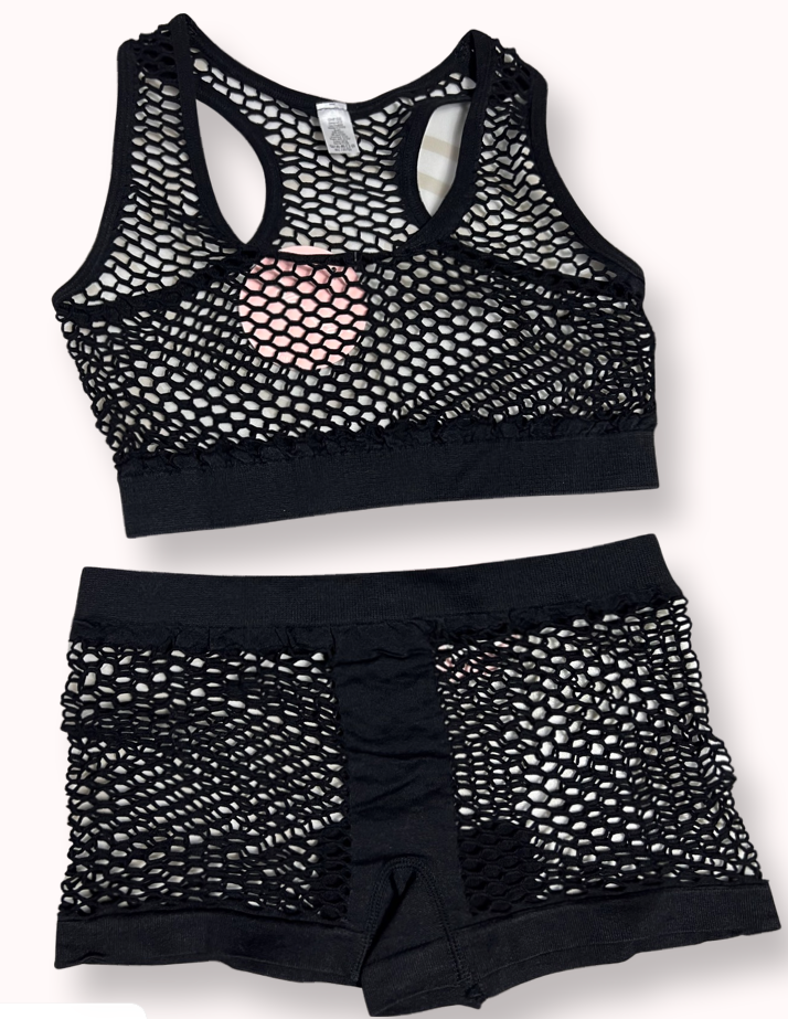 Mesh Bra Top and Bottom
