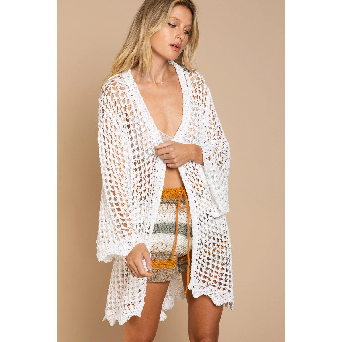 Fishnet Cardigan