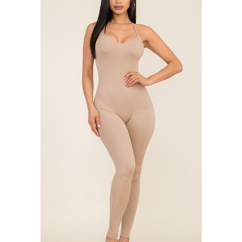 Ribbed Knit Cami Bodysuit