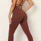 Crisscross Spaghetti Strap Active Jumpsuit