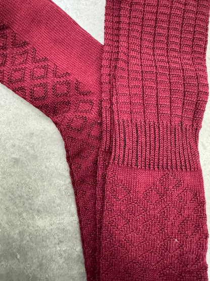 Thigh high knitted sock