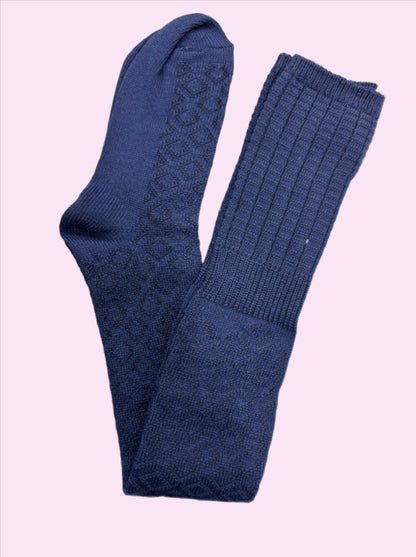 Thigh high knitted sock