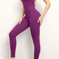 Crisscross Spaghetti Strap Active Jumpsuit