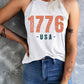 1776 USA Round Neck Tank