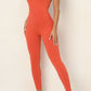 Crisscross Spaghetti Strap Active Jumpsuit