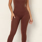 Crisscross Spaghetti Strap Active Jumpsuit