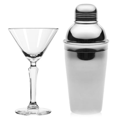 Libbey Capone Cocktail Shaker and 4 Glasses Set