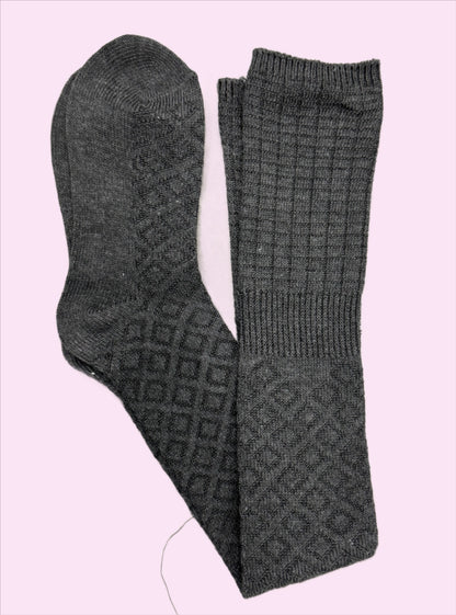 Thigh high knitted sock