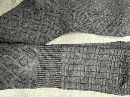 Thigh high knitted sock