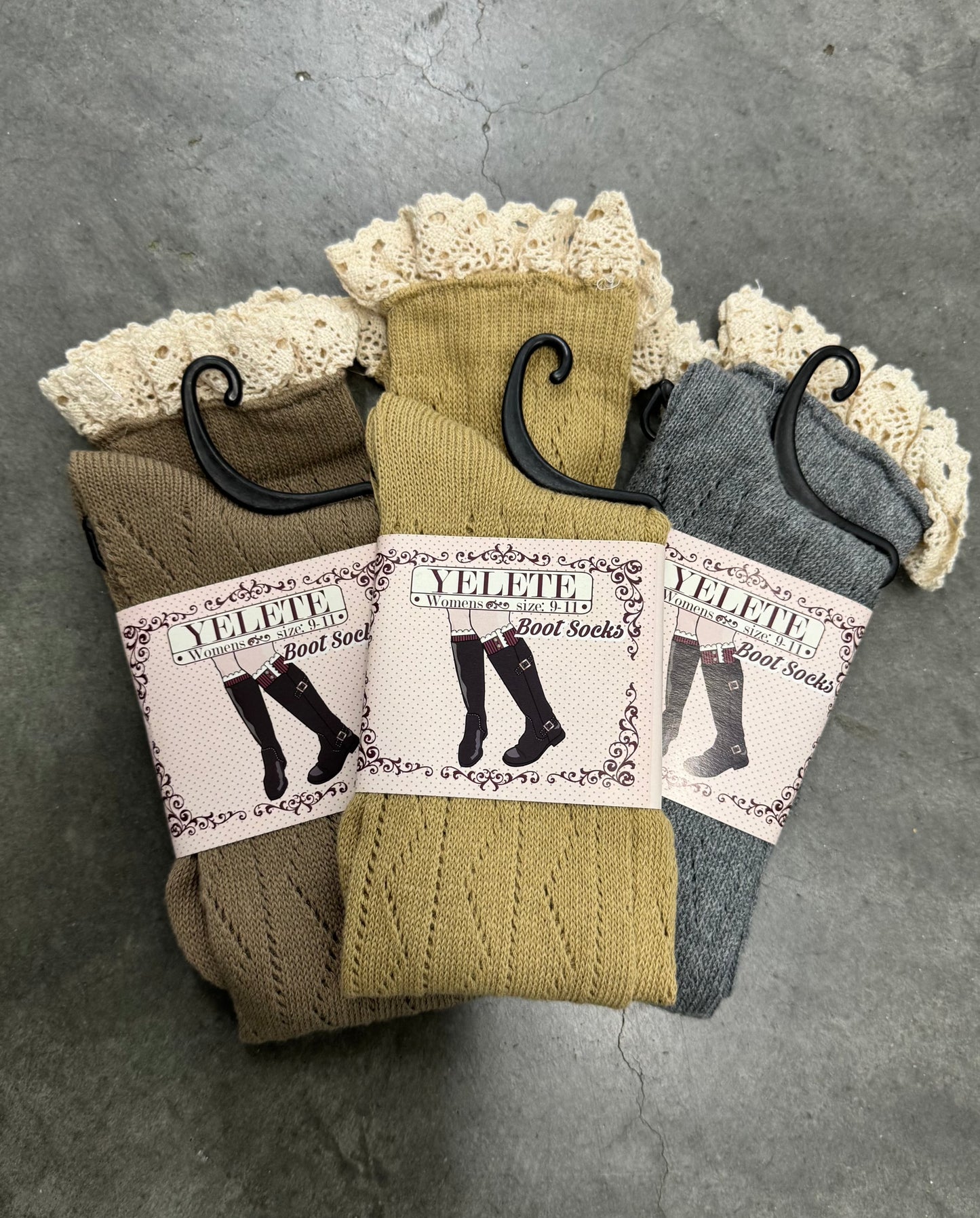 Ric-Rack Knee High Sock Three Pack 1