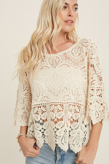 Crochet Top Open Knit