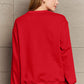 Simply Love Full Size ROCKIN AROUND  Long Sleeve Sweatshirt