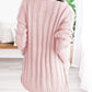 Cable-Knit Buttoned Cardigan with Pockets