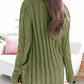 Cable-Knit Buttoned Cardigan with Pockets