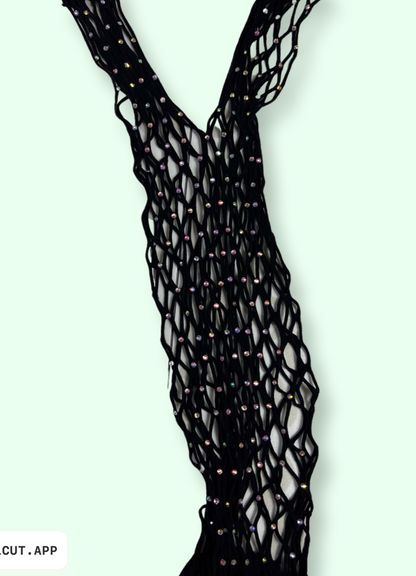 Dipped in Pearls Fishnet Body Stocking