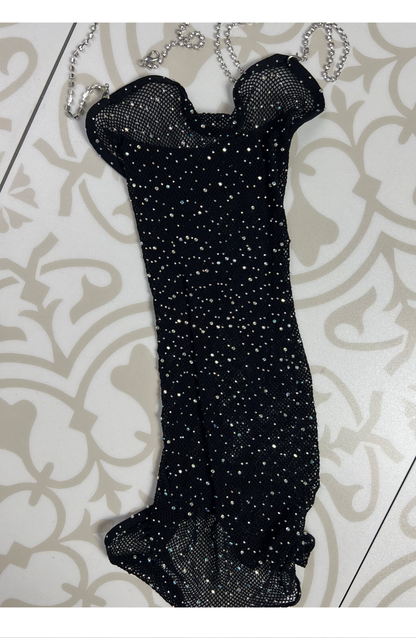 Shimmery Bodystocking Dress