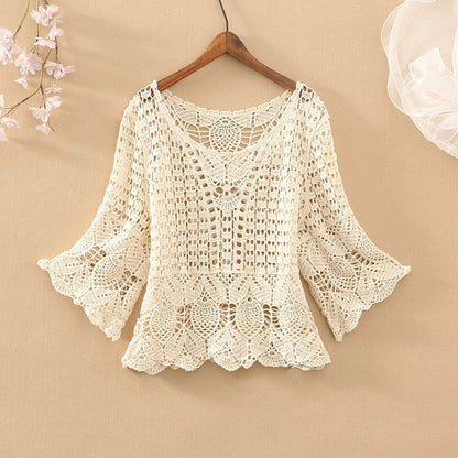 Crochet Top quarter sleeve