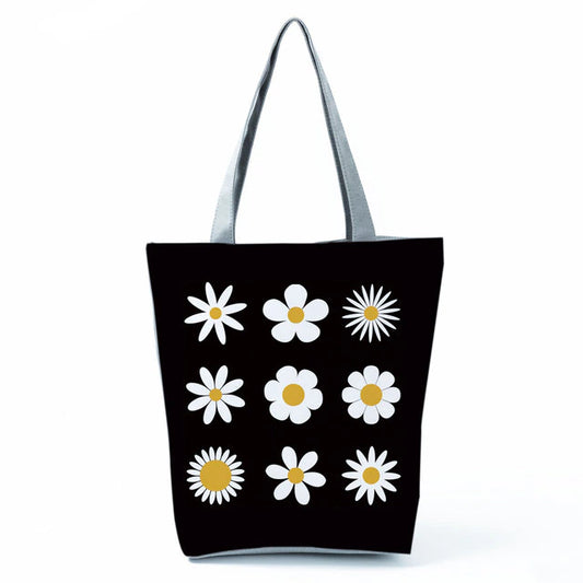 Flowers Simple Canvas Tote Bag