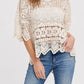 Crochet Hi lo Hem Top