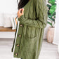 Cable-Knit Buttoned Cardigan with Pockets