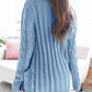 Cable-Knit Buttoned Cardigan with Pockets