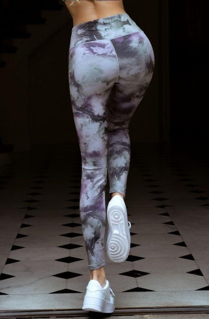 Tie Dye Leggings Tri-Blend Material