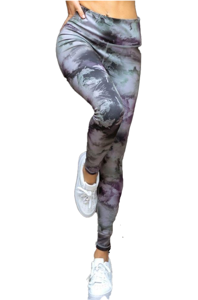 Tie Dye Leggings Tri-Blend Material