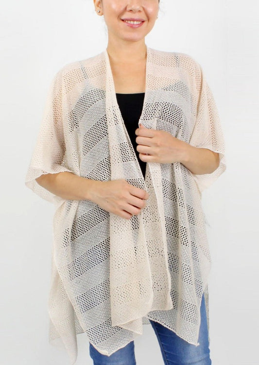 Short Mesh Kimono
