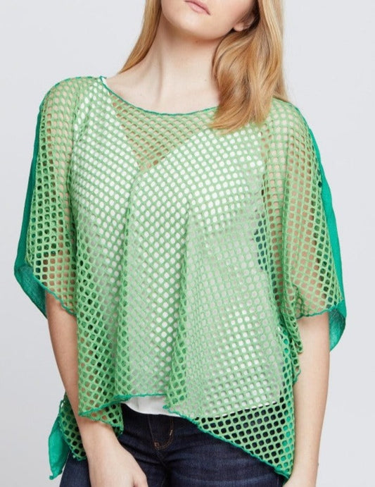 Mesh Crop Swimsuit Cover Up