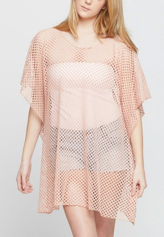 Mesh bikini cover-up