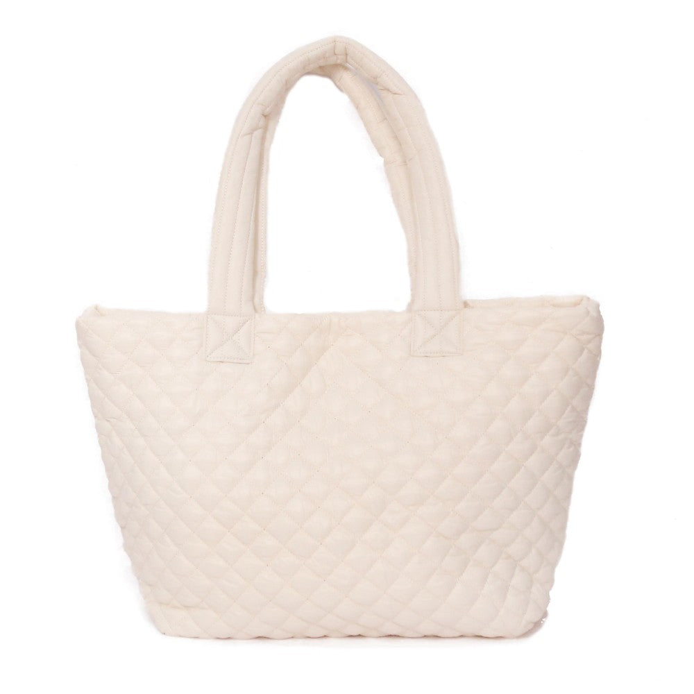 Quilted Padding Tote Bag – 300MAIN Boutique