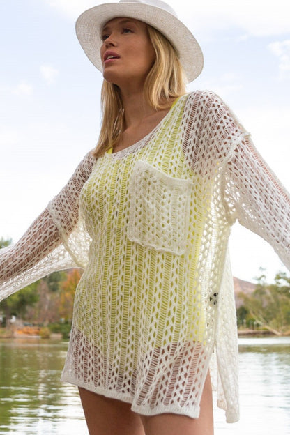 Fishnet Mesh Sweater