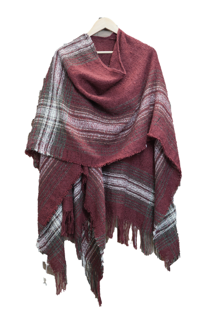 Classic Knit Ruana Wrap Natural