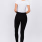 Cotton High Rise Leggings Black